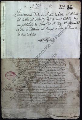 Cuaderno de cortes del privilegio del rey Fernando IV y la reina Constanza a las ciudades del Reino