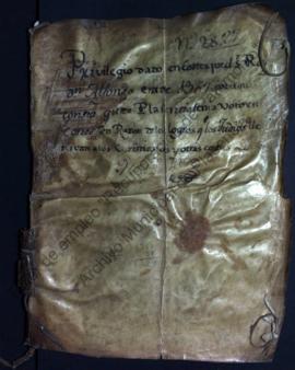 Cuaderno de cortes del rey Alfonso XI otorgando el ordenamiento de cortes a los procuradores de P...