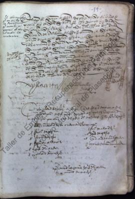 Acta capitular de 12 de marzo de 1523