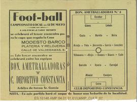 Foot-ball. Campeonato local. Plasencia.