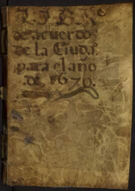 Libro de Actas Capitulares 1670