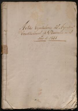 Libro de Actas Capitulares 1851