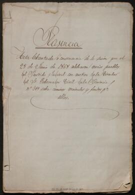 Libro de Actas Capitulares 1868