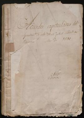 Libro de Actas Capitulares 1835
