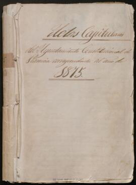 Libro de Actas Capitulares 1875