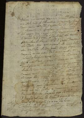 Libro de Actas Capitulares 1702