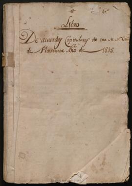 Libro de Actas Capitulares 1815