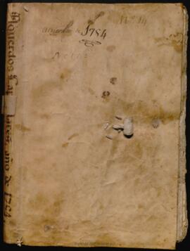 Libro de Actas Capitulares 1754