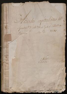 Libro de Actas Capitulares 1835