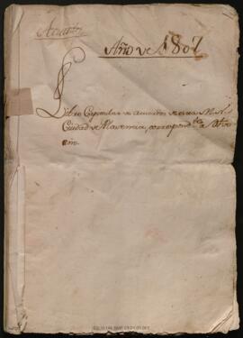Libro de Actas Capitulares 1807